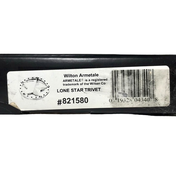 WILTON ARMETALE Lone Star Trivet Aluminum Texas Star Trivet NWT - Picture 6 of 8